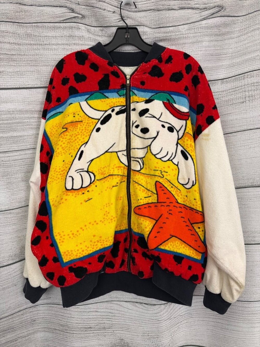 Vintage Disney 101 Dalmatians Zip-Up Jacket Size L